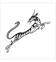 KEDİ FOLYO STİCKER 130cm Uzunluk (Karışık)