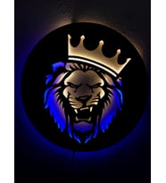 Aslan Led Işıklı Tablo