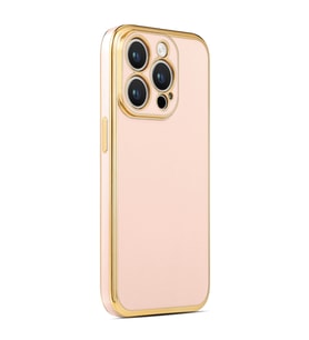 Lexroo iPhone 14 Pro Max Kılıf Bark Kılıf - Rose Gold