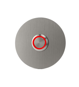 LOCKWAY Z301K LOCKWAY Paslanmaz 304 Yuvarlak Zil butonu Ø70mm Kırmızı Led
