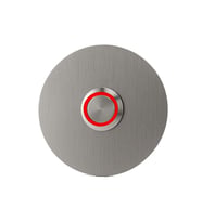 LOCKWAY Z301K LOCKWAY Paslanmaz 304 Yuvarlak Zil butonu Ø70mm Kırmızı Led