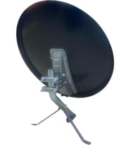 Kalın Saclı Siyah 70 cm Uydu Çanak Anteni