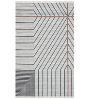 Bespoky Eberndorf Mavi Patchwork Pamuklu El Dokuması Alan Halısı
