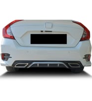 Honda Civic Uyumlu Fc5 Arka Difüzör Çift Renk 2016-2021 Arası Parça (Karışık)