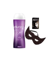 Durex Aloe Vera 2in1 Masaj&Kaydırıcı Jel + Siyah Deri Göz Maskesi + Hediye