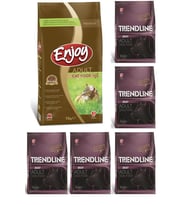 Enjoy Tavuklu Yetişkin Kedi Maması 15 Kg & Trendline Biftekli Yetişkin Köpek Mam