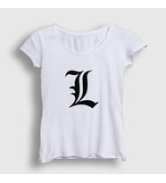 Presmono Kadın Beyaz Logo L Anime Death Note T-Shirt 129711tt (Beyaz)