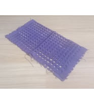 EL İŞİ PAMUKLU BANYO LİFİ,EL ÖRGÜSÜ DUŞ LİFİ,MOR RENKLİ 38x40xm