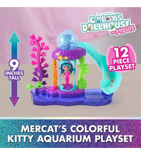 S01009006 SUN-SPM-FİGÜR OYUN SET GABBY S DOLLHOUSE RENKLİ AKVARYUM 12PRÇ.