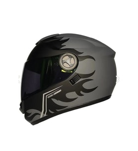 Motosiklet Kaskı Ce Onaylı Full Face Abs Materıal Güneş Vizörlü Kask FR 913 Sılver