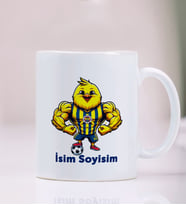 Kişiye Özel İsim Eklenebilir Sarı Kanaryalar taraftarları Kupa Bardak, Hediye Kupa Bardak