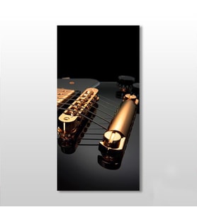 Gitar Telleri Kanvas Tablo 40x60cm (Karışık)