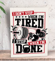 BK Gift When I'm Tired Tasarımlı Dekoratif Mini Kanvas Tablo 15x20cm-1