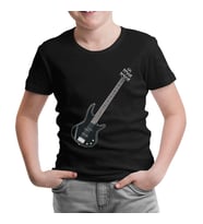 Gitar - Bass Siyah Çocuk Tshirt