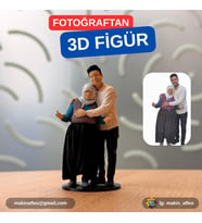 MakinaFleo Kişiye Özel 3D Ana & Evladı Figür (20cm)
