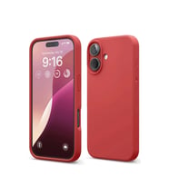 Apple iPhone 16 Kılıf Nano içi Kadife Silikon - Kırmızı