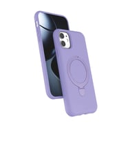 iPhone 11 Regal Magsafe Standlı Kapak - Lila