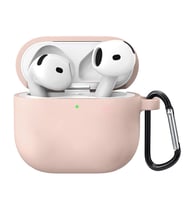 Microsonic Airpods 4.Nesil / ANC Liquid Silicone Lansman Rose Gold (Rose)