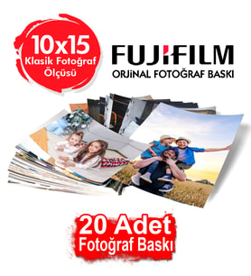10x15 - 20 Adet Fotoğraf Baskısı - Solmayan Baskı - Orjinal Fuji film Baskı - Kaliteli Fotoğraf Baskısı