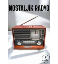 Nostaljik Görünümlü Usb Girişli Bağlantılı Radyo