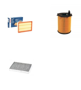 Bosch Filtre Bakım Seti Volvo V50 1.6 Dizel 2004-2006 110 Beygir Hava + Yağ f. + Polen Filtre Sardes