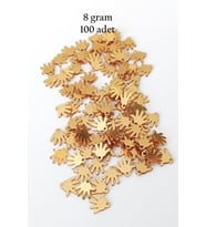 Oya Abiye Bileklik Kolye Pleksi Metalik Plastik Pul Altın Renk 8 gram 100 adet - BNC485