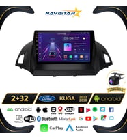 Ford Kuga 2+64GB Android 13 Kablosuz Carplay 2013-2018 Navigasyon Multimedya Sistemi