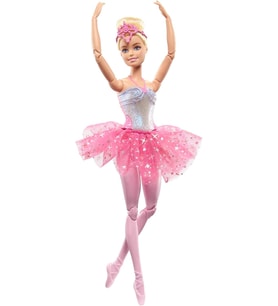 DREAMTOPIA IŞILTILI BALERİN™ Barbie bebek sarışın balerin bebek sihirli ışık özelliği HLC25