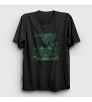 Presmono Unisex Siyah Castle Demons And Wizards T-Shirt 395903tt