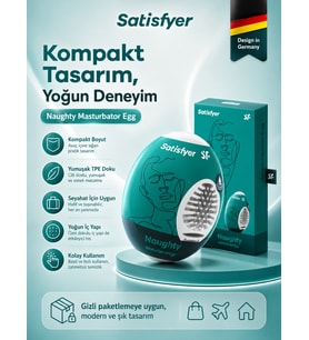 Satisfyer İçi Tırtıklı Naughty Mastürbatör