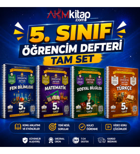 Murat Eğitim Yayınları 5.Sınıf Öğrencim Defteri Seti 4 Kitap