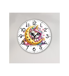 bilge Tasarım Çocuk Odası Duvar Saati 30 x 30 CM (Karışık)