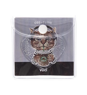 Vuki Küp Bloknot Simli Sulu 6.3 x 6.3 Cm Kedi Desenli Sulu ve Simli Küp Bloknot