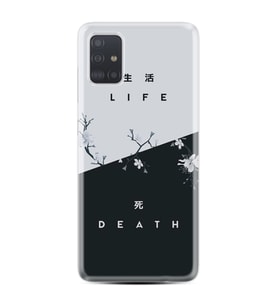Samsung a71 A72 A73 A7 A9 2018 C7 C9 Kılıf Desenli Silikon Life and Death 1339
