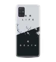 Samsung a71 A72 A73 A7 A9 2018 C7 C9 Kılıf Desenli Silikon Life and Death 1339