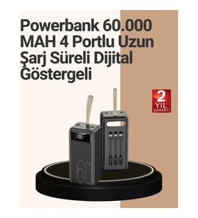 Mey İthalat® Güvenlik Korumalı Hızlı Şarj Özellikli Powerbank
