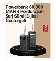 Mey İthalat® Güvenlik Korumalı Hızlı Şarj Özellikli Powerbank