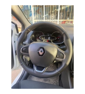 DİKİŞLİ DİREKSİYON KILIFI NOKTALI DAMARLI DERİ SİYAH DİKİŞLİ RENAULT CLİO İÇİN HIZLI KARGO