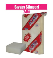 Acord Beyaz Temizlik - Sıva - İnşaat Süngeri  (24 Adet) Eko Paket Kod:146-17