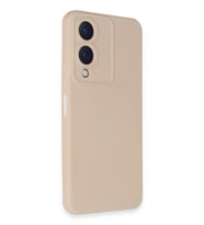 ERTAN Vivo Y17S Kılıf Nano içi Kadife Silikon - Pudra