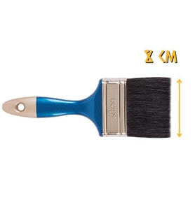 İzmir Fırça Castor Yağlı Boya Fırçası No: 3 - 8 cm. (Mavi)