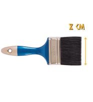 İzmir Fırça Castor Yağlı Boya Fırçası No: 3 - 8 cm. (Mavi)