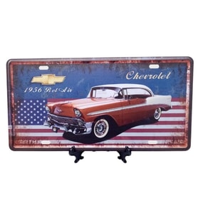 Dekoratif 3D Metal Plaka 1956 Belair Chevrolet (Karışık)