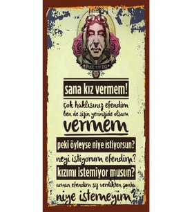 Türk Sineması Yeşilçam Özel Kolleksiyonu Tasarım Ahşap Poster