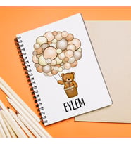 Hoş Geldin Bebek Tasarımlı Defter Kişiye Özel