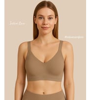 Intive PureForm Balensiz Dikişsiz Kopçasız Dokulu Seamless Bralet Sütyen (5 Renk) (Haki)