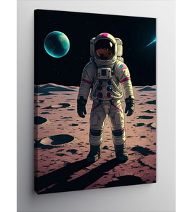 Kanvas Tablo Ayda Astronot