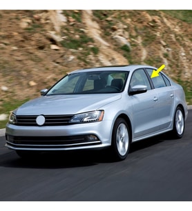 VW Jetta 2015-2018 Sol Kapı Orta B Direği Kaplaması Siyah 5C6853289