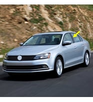 VW Jetta 2015-2018 Sol Kapı Orta B Direği Kaplaması Siyah 5C6853289