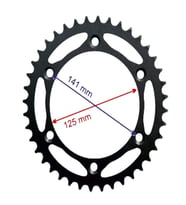 RACING APACHİ ARKA DİŞLİ 520-40T İÇ 125X6 DELİKLİ IND ÖM